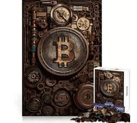 Rompecabezas de Billetera Bitcoin de 1000 Piezas para Adultos Fomenta la concentración, desarrolla la Habilidad y aprovecha Bien el Tiempo ¡Sorpresa navideña! (38x52cm)