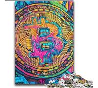 Rompecabezas de Bitcoin con Grafiti de 2000 Piezas para Adultos, Juego desafiante, decoración de Pared, cumpleaños y Navidad 70x100cm