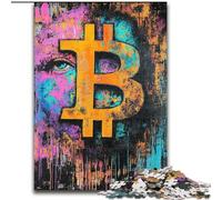 Rompecabezas de Bitcoin para Adolescentes, Juguetes educativos, Juegos antiestrés, cumpleaños (26x38cm)