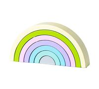 Rompecabezas de Bloques Apiladores de Madera con Grande, Juguete Educativo Apilable para Niños Pequeños, Mejora Las Habilidades Creativas y de Resolución de Problemas, para Niños de 2 a 4