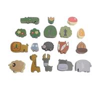 Rompecabezas de Bloques de Animales de Madera Que Mejoran la Coordinación, Juguete Educativo para Niños y, Juego de Equilibrio de Apilamiento de Tilo para Diversión Familiar