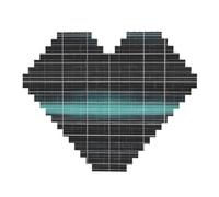 Rompecabezas de bloques de ladrillos de construcción con impresión espacial de línea dimensional, rompecabezas de imagen en forma de corazón, rompecabezas de madera