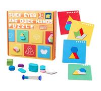 Rompecabezas de Bloques de Madera,Juego De Ingenio con Formas para Estimular La Mente | Juguetes de Aprendizaje Preescolar para Niños y Niñas de 3+ Años