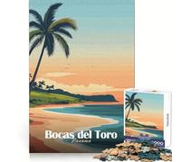 Rompecabezas de Bocas del Toro, Panamá para Adolescentes, 1000 Piezas, estimulación Cerebral, relajación acogedora, Corte Premium, (50x75cm)