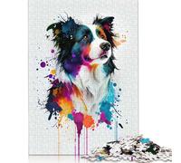 Rompecabezas de Border Collie de 1000 Piezas para Adolescentes, Regalo para Adultos, Juego Educativo, Juguete de desafío, 1000 Piezas (75 x 50 cm)