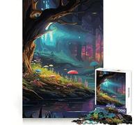 Rompecabezas de Bosque Natural de 1000 Piezas para Adolescentes Mejora la Memoria, sin estrés, Bordes Ajustados, decoración de Pared (50x75cm)