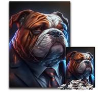 Rompecabezas de Boss Bulldog de 1000 Piezas, Rompecabezas imposibles para Adultos, Regalo de decoración del hogar, Juego de ingenio, 50x75cm/19,68x29,52 Pulgadas