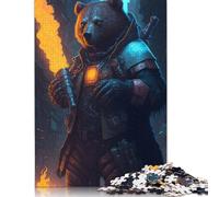 Rompecabezas de Bruin Forjado con Llamas, Juego de Bricolaje, Rompecabezas de cartón Premium para Mujeres, Hombres y niños, Regalo para el Día del Niño, 1000 Piezas (75 x 50 cm)