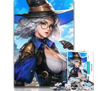 Rompecabezas de Brujas de Anime para Adolescentes, 1000 Piezas, para Adultos, Juguetes educativos, para aliviar el estrés, interacción Entre Padres e Hijos, 26x38cm