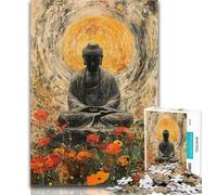 Rompecabezas de Buda Durmiente para Adultos, 1000 Piezas, Juguetes Educativos, Interacción Entre Padres e Hijos, 50x75cm