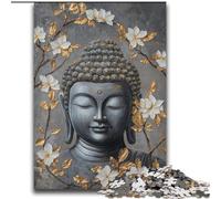 Rompecabezas de Buda en Blanco y Negro de 2000 Piezas para Adultos y Adolescentes Juguetes educativos, Juegos Familiares con póster a Juego y Hoja de Trivia 70x100cm