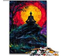 Rompecabezas de Buda Misterioso para Adultos, 1000 Piezas, Juego difícil y desafiante, Ideal para Jugar en Familia, Ideal para cumpleaños y Navidad (50x75cm)