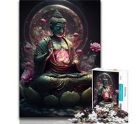 Rompecabezas de Buda para Adolescentes, 1000 Piezas, para Adultos y Adolescentes, un Juego desafiante y Familiar para interacción Entre Padres e Hijos, 75x50cm