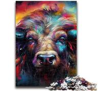 Rompecabezas de búfalo para Adolescentes, 1000 Piezas, Ideal para aliviar el estrés, desafío difícil, decoración del hogar (26x38cm)