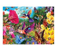 Rompecabezas de Buffalo Games Hummingbird Garden de The Vivid Collection de 1000 piezas