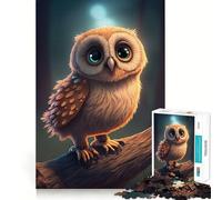Rompecabezas de búho Adorable y difícil para Adultos, 1000 Piezas, Juego Inteligente para el hogar, Disfruta del Montaje de la Imagen, Regalo Festivo (38x52cm)