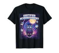 Rompecabezas de búho autista con meme divertido neurodivergente certificado de los años 90 Camiseta