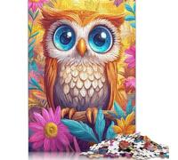 Rompecabezas de búho bebé, Juguete de descompresión, 100% cartón Reciclado, Ideal para Adultos y Adolescentes, Regalo para el Día del Padre, 1000 Piezas (75 x 50 cm)