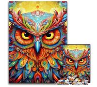 Rompecabezas de búho de 1000 Piezas para Adultos, Ideal para reuniones Familiares, cumpleaños y festividades, 50x75cm/19,68x29,52 Pulgadas.
