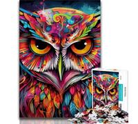 Rompecabezas de búho de fantasía para Adultos, 1000 Piezas, Ayuda a ejercitar el Cerebro, Juguetes adictivos para Cultivar la Paciencia y la interacción Entre Padres e Hijos (50x75cm)