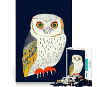 Rompecabezas de búho ilustrado, difícil, para Adultos, 1000 Piezas, sólido, de lógica, Simple, Divertido, Corte de precisión, (38x26cm)