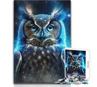 Rompecabezas de búho Nebulosa mística para Adultos, 1000 Piezas, desafío Mental, Juego de Aprendizaje, Sorpresa reflexiva para Celebraciones, tamaño 50x75cm