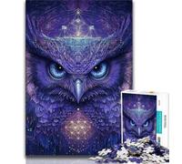 Rompecabezas de búhos de fantasía para Adolescentes Ayuda a ejercitar el Cerebro Juguetes adictivos para Cultivar la Paciencia Una Obra de Arte 50x75cm