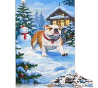 Rompecabezas de Bulldog, desafiante y Estimulante, de cartón 100% Reciclado, Ideal para Adultos y niños, 1000 Piezas (38 x 26 cm)