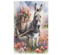 Rompecabezas de burro de 1000 piezas, artesanía de madera, rompecabezas moderno de alta calidad, DIY, para adultos y niños a partir de 12 años, 78 x 53 cm
