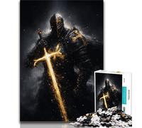 Rompecabezas de Caballero de fantasía para Adultos, 1000 Piezas, Ayuda a ejercitar el Cerebro, Juguetes adictivos para Cultivar la Paciencia, una Obra de Arte de 38x26cm