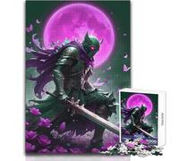 Rompecabezas de Caballero Oscuro con Espada y Luna, 1000 Piezas para Adolescentes, Juego Educativo para el Desarrollo de Habilidades, Momentos Especiales, tamaño 38x52cm