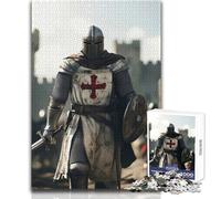Rompecabezas de Caballero templario con Armadura, 1000 Piezas, Divertido Juego de Desarrollo cognitivo, Regalo de celebración Especial y reflexivo, tamaño 38x26cm