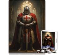 Rompecabezas de Caballero Templario en la Catedral, 1000 Piezas para Adultos, Juego Educativo de Entrenamiento Cerebral, Regalo Sorpresa Ideal para Seres Queridos, tamaño 50x75cm
