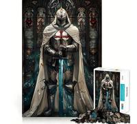 Rompecabezas de Caballeros Cruzados templarios para Adolescentes, 1000 Piezas, Pure Logic Toy, Quiet Calm Clean Cut, decoración de Pared 38x26cm