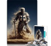 Rompecabezas de Caballeros Medievales de 1000 Piezas para Adolescentes Juguete Educativo Intelectual y Relajante Regalo de Amigo Secreto (26x38cm)