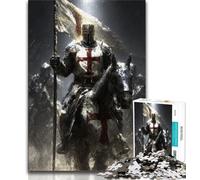 Rompecabezas de Caballeros Medievales para Adolescentes, 1000 Piezas, desafiantes, Pero Divertidos y Divertidos Regalo de cumpleaños, decoración de Pared (38x26cm)