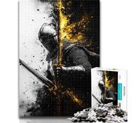 Rompecabezas de Caballeros Medievales para Adultos, 1000 Piezas, cumpleaños o decoración de Pared para Mayores de 14 años, 50x75cm