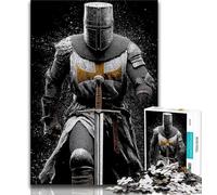 Rompecabezas de Caballeros Medievales para Adultos, 1000 Piezas, difícil de Resolver, Ayuda a ejercitar el Cerebro, Juguetes adictivos para Cultivar la Paciencia, Gran Regalo 75x50cm