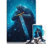 Rompecabezas de Caballeros Medievales para Adultos, 1000 Piezas, Juego de ingenio, decoración de Pared, cumpleaños y Navidad, 50x75cm