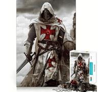 Rompecabezas de Caballeros templarios de 1000 Piezas para Adultos Juguete Inteligente para Jugar en Interiores Corte preciso Un Regalo Encantador 38x52cm