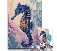 Rompecabezas de caballitos de mar de fantasía para Adolescentes, 1000 Piezas para Adultos, decoración artística de Pared y Regalo de cumpleaños para Amigos, Oficina en casa, 50x75cm