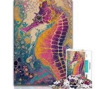 Rompecabezas de caballitos de mar de fantasía para Adultos, 1000 Piezas, decoración artística de Pared y Regalo de cumpleaños para Amigos, Oficina en casa, 75x50cm