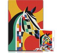Rompecabezas de Caballo Minimalista de 1000 Piezas para Adolescentes, Juego de Desarrollo del Pensamiento lógico, Gran Regalo para Momentos significativos, tamaño 38x26cm