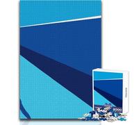 Rompecabezas de Caballo y Jinete en Paisaje Azul, 1000 Piezas, para Adolescentes, Desarrollo cognitivo, Divertido Juego, celebración Especial, Regalo, tamaño 38x52cm