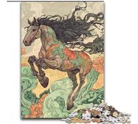 Rompecabezas de Caballos Mágicos para Adolescentes 1000 Piezas, Alivia el Estrés, Pasa el Tiempo Libre y Relaja la Interacción Padre-Hijo (26x38cm)