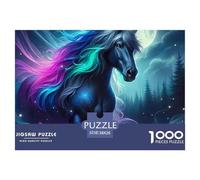 Rompecabezas de Caballos. Rompecabezas 1000 Piezas. Excelentes Regalos, Juguete de desafío, Juegos educativos, decoración del hogar para Regalos y Juegos educativos 38x26cm/1000pcs