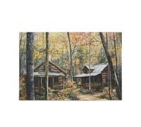 Rompecabezas de Cabañas de Bosques de Virginia Occidental para niños, entretenimiento e inteligencia, regalos difíciles imposibles para papá, mamá, rompecabezas para adultos, 1000 piezas