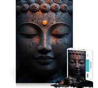 Rompecabezas de Cabeza de Buda de Piedra para Adolescentes, 1000 Piezas, Rompecabezas Mental, Divertido y Relajante, Arte para armar, un Bonito Regalo 38x26cm