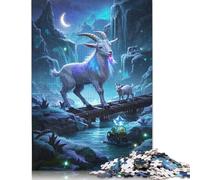 Rompecabezas de Cabra Pigmea, desafío difícil, 100% cartón Reciclado, Ideal para Adultos y Adolescentes, 1000 Piezas (75 x 50 cm)