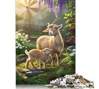 Rompecabezas de Cabra Pigmea, desafío difícil, 100% cartón Reciclado, Ideal para Mujeres y Hombres, Regalo para el Día de la Madre, 1000 Piezas (75 x 50 cm)